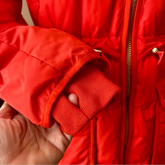 J Crew Chateau Puffer Jacket Primaloft Signature Parka Winter Coat Red Size XSP - Picture 12 of 16